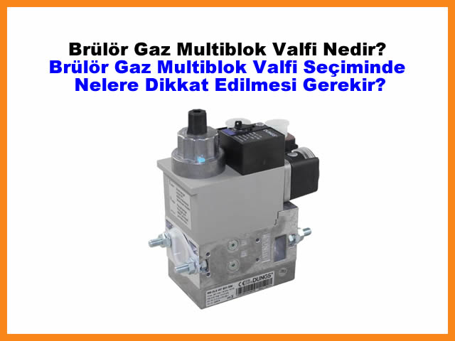 Brlr Gaz Multiblok Valfi Nedir? Brlr Gaz Multiblok Valfi Seiminde Nelere Dikkat Edilmesi Gerekir?