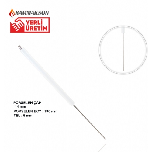 Rammakson Maxon 14X190 MM (Rakorsuz Gaz Ateleme Elektrodu) Fiyat