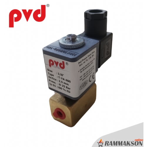 PVD T-YA 400 1/8 NK Yak�t Selonoid Valf